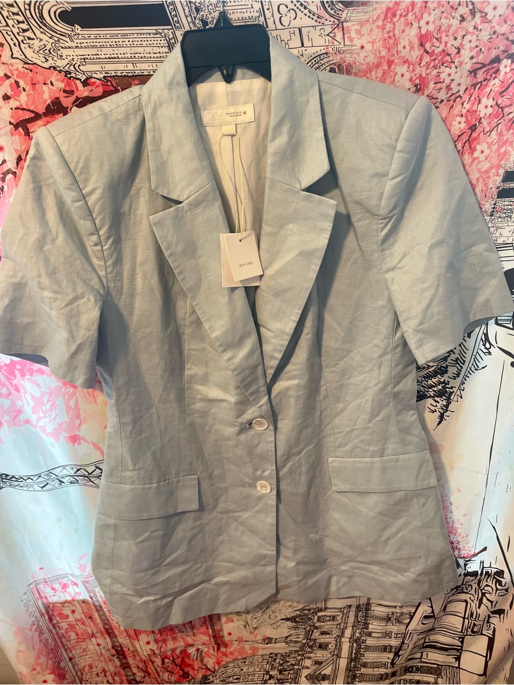 VIRAL NEW ZARA LINEN BLEND
SHORT SLEEVE BLAZER SIZE XL
🚨NO DISCOUNT - Picture 2 of 14